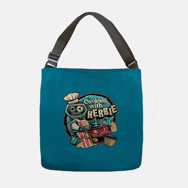 Cooking With Herbie-None-Adjustable Tote-Bag-glitchygorilla