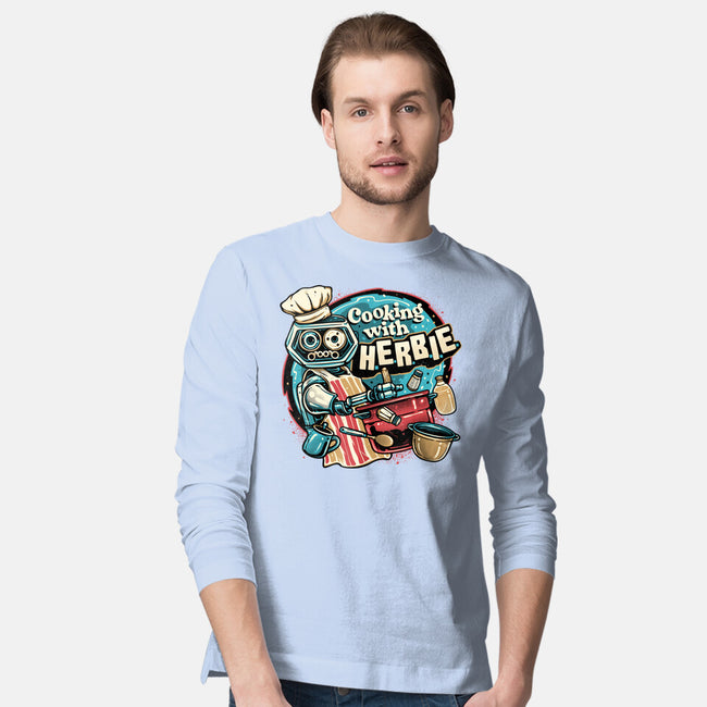 Cooking With Herbie-Mens-Long Sleeved-Tee-glitchygorilla