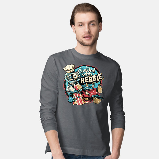 Cooking With Herbie-Mens-Long Sleeved-Tee-glitchygorilla