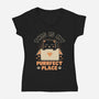 Purrfect Place-Womens-V-Neck-Tee-brunopires
