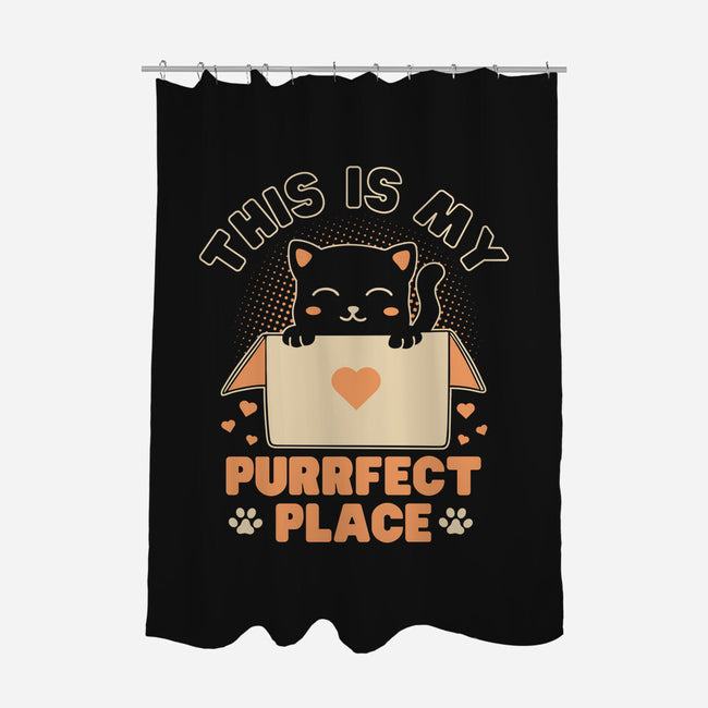 Purrfect Place-None-Polyester-Shower Curtain-brunopires