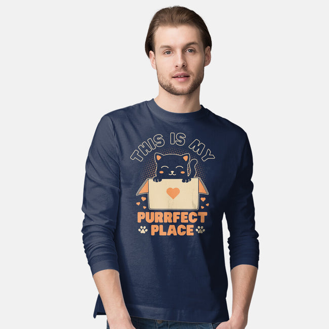 Purrfect Place-Mens-Long Sleeved-Tee-brunopires