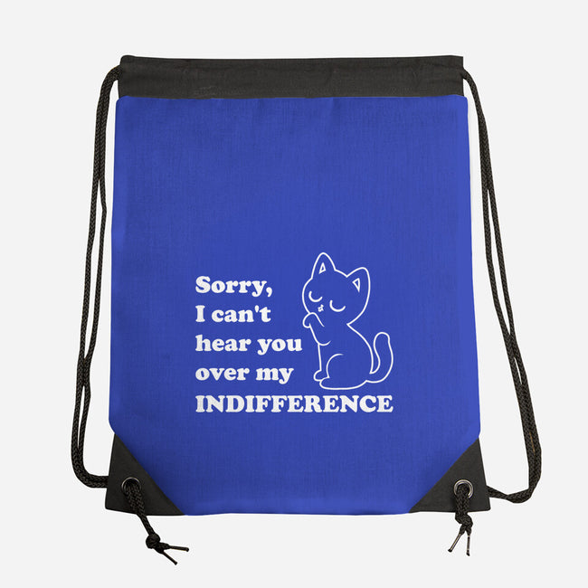 Cat Indifference-None-Drawstring-Bag-Studio Mootant