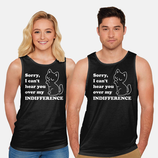 Cat Indifference-Unisex-Basic-Tank-Studio Mootant