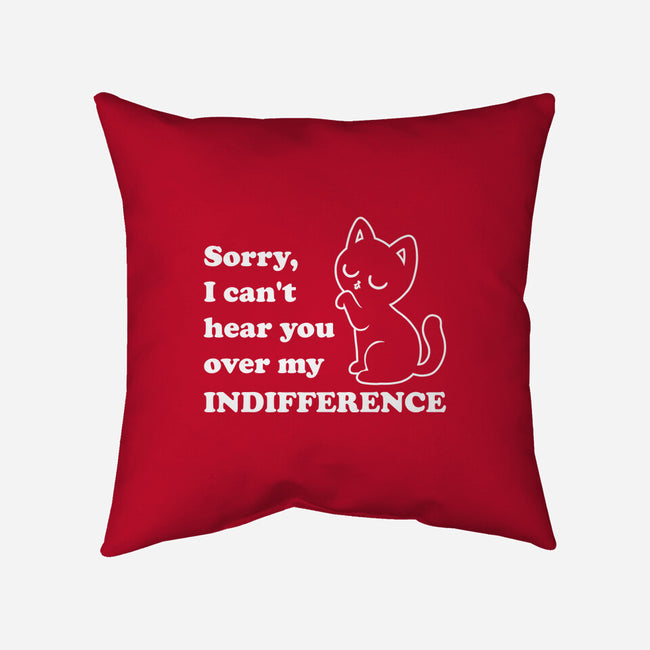 Cat Indifference-None-Removable Cover w Insert-Throw Pillow-Studio Mootant