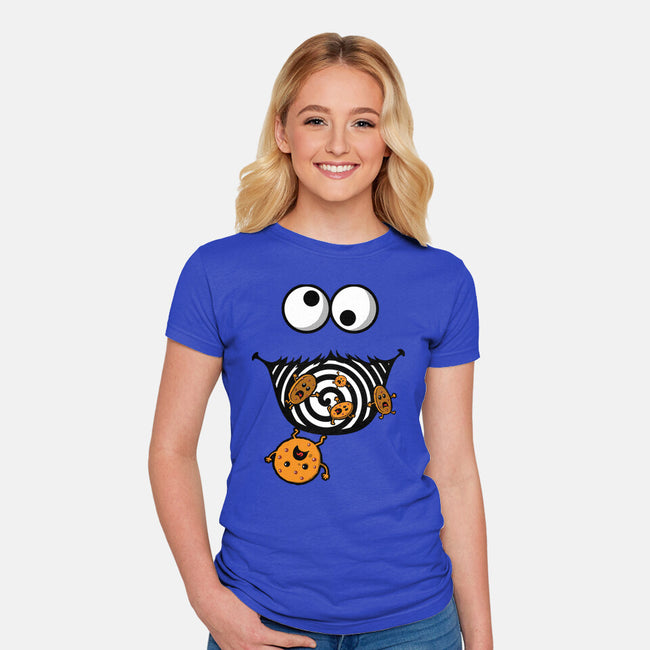 Blue Hole-Womens-Fitted-Tee-imisko