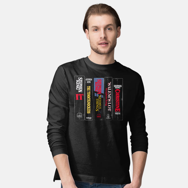 King Bookshelf-Mens-Long Sleeved-Tee-Nemons