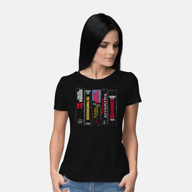 King Bookshelf-Womens-Basic-Tee-Nemons