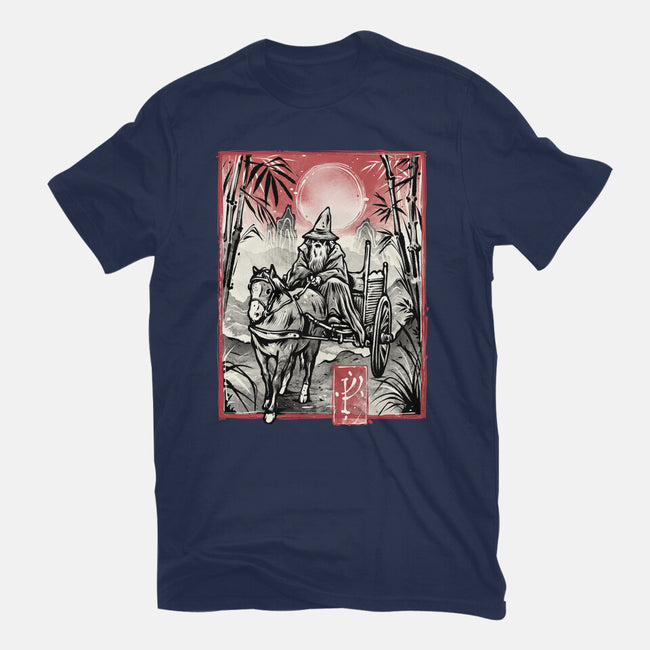 The Grey Traveler-Womens-Basic-Tee-glitchygorilla
