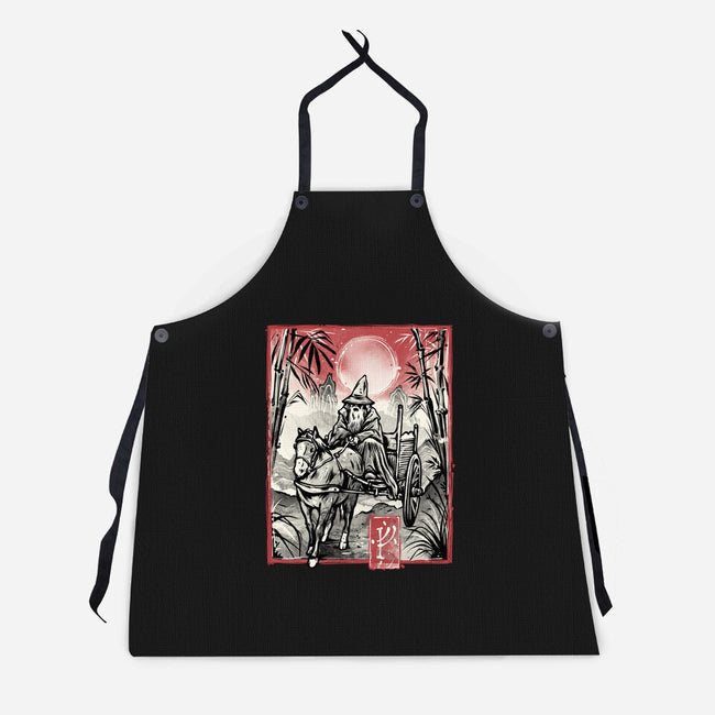 The Grey Traveler-Unisex-Kitchen-Apron-glitchygorilla