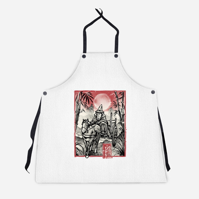 The Grey Traveler-Unisex-Kitchen-Apron-glitchygorilla