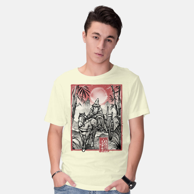 The Grey Traveler-Mens-Basic-Tee-glitchygorilla