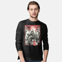 The Grey Traveler-Mens-Long Sleeved-Tee-glitchygorilla