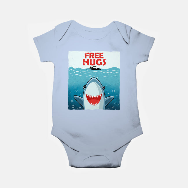 Free Shark Hugs-Baby-Basic-Onesie-erion_designs