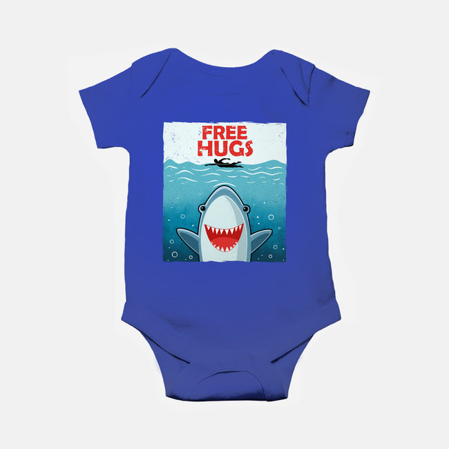 Free Shark Hugs-Baby-Basic-Onesie-erion_designs