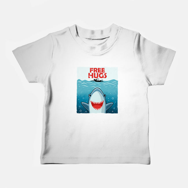 Free Shark Hugs-Baby-Basic-Tee-erion_designs