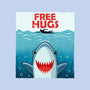 Free Shark Hugs-Unisex-Crew Neck-Sweatshirt-erion_designs