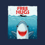 Free Shark Hugs-Womens-V-Neck-Tee-erion_designs