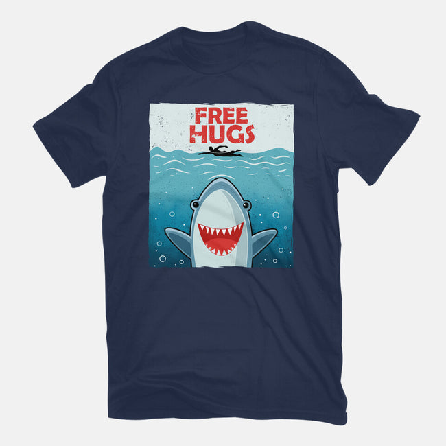 Free Shark Hugs-Mens-Heavyweight-Tee-erion_designs