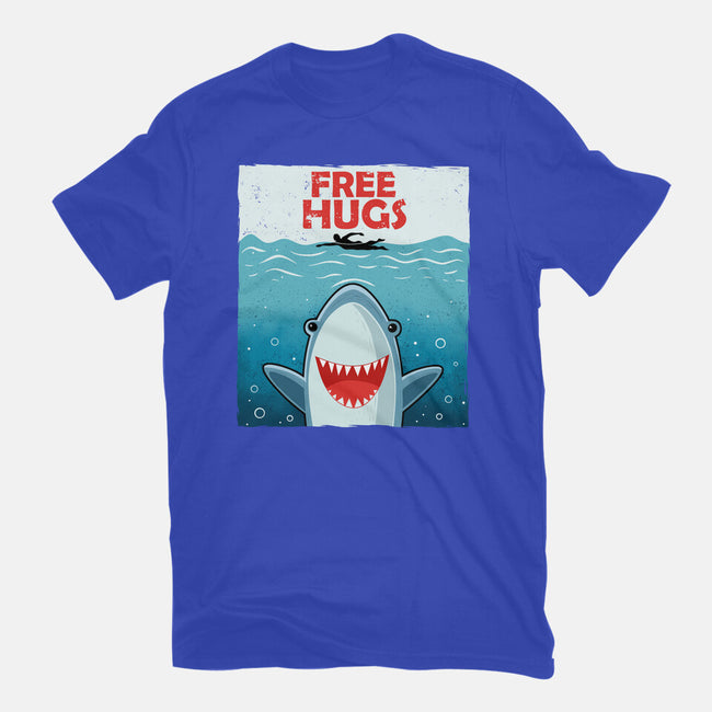 Free Shark Hugs-Womens-Basic-Tee-erion_designs