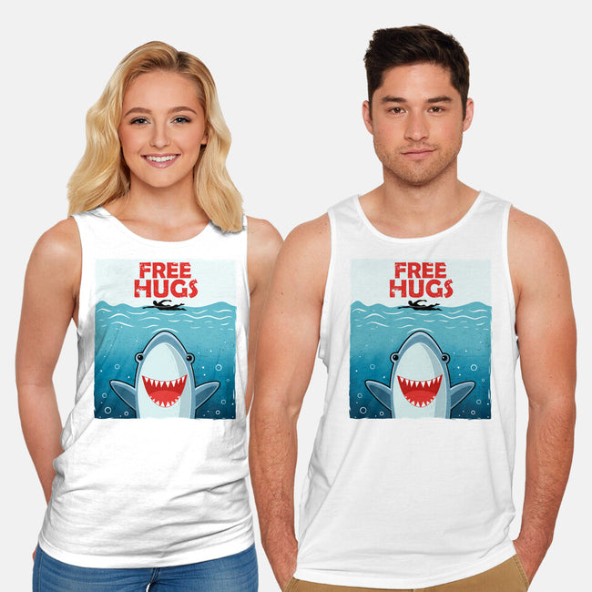 Free Shark Hugs-Unisex-Basic-Tank-erion_designs