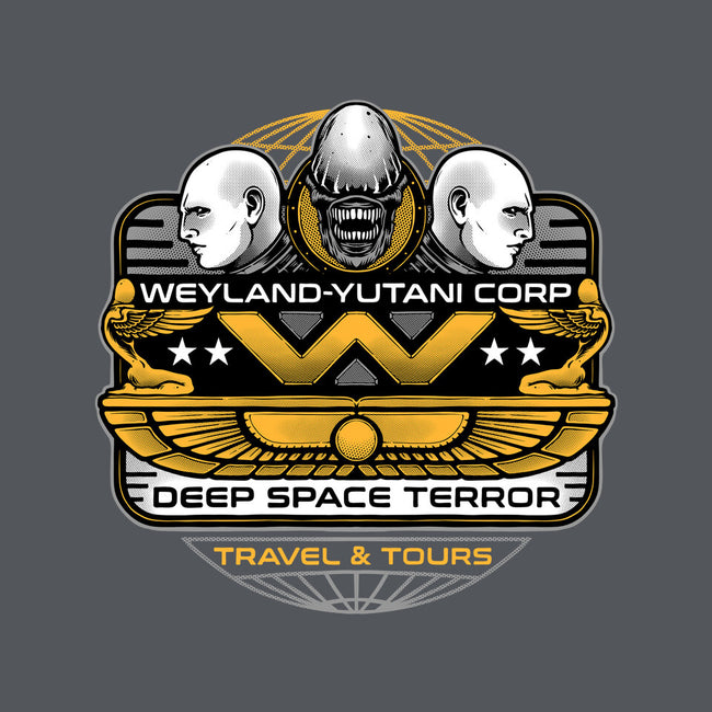 Deep Space Terror-Womens-V-Neck-Tee-momma_gorilla