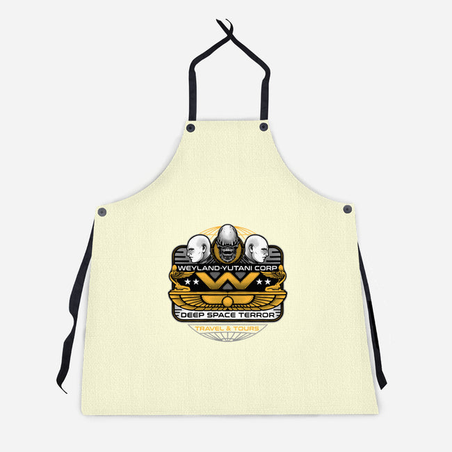 Deep Space Terror-Unisex-Kitchen-Apron-momma_gorilla