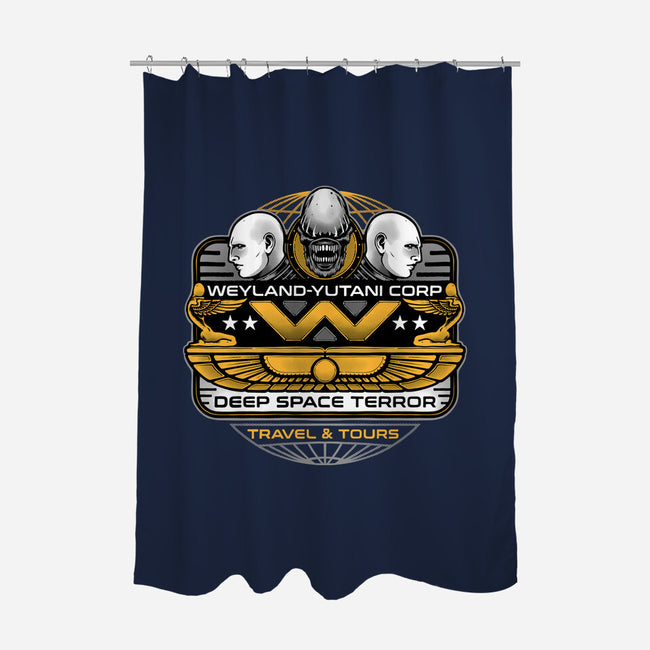 Deep Space Terror-None-Polyester-Shower Curtain-momma_gorilla