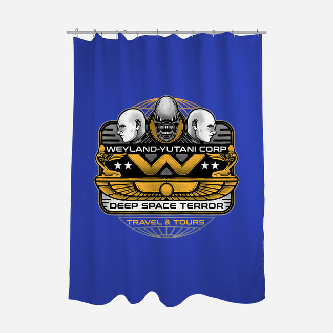 Deep Space Terror-None-Polyester-Shower Curtain-momma_gorilla