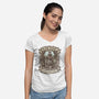 Tis But A Craft Brew-Womens-V-Neck-Tee-kg07