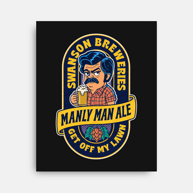 Manly Man Ale-None-Stretched-Canvas-P1yu5h