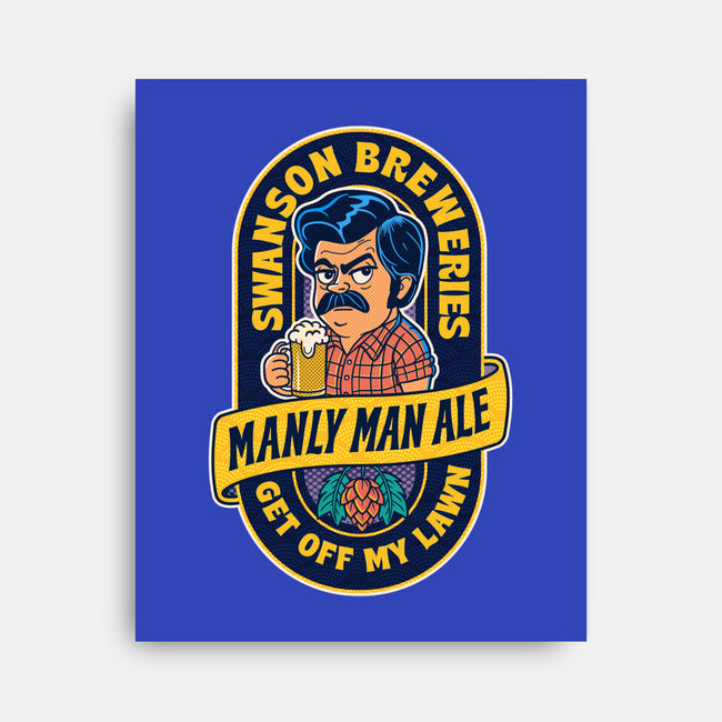 Manly Man Ale-None-Stretched-Canvas-P1yu5h