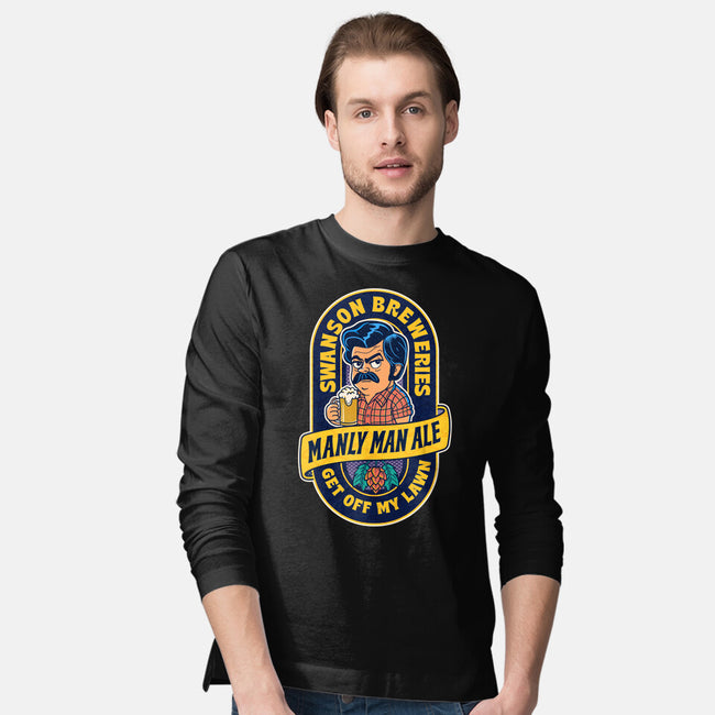Manly Man Ale-Mens-Long Sleeved-Tee-P1yu5h