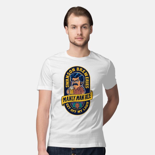 Manly Man Ale-Mens-Premium-Tee-P1yu5h