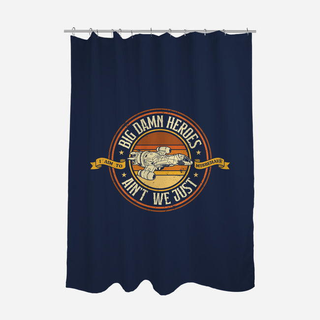 Big Damn Retro Heroes-None-Polyester-Shower Curtain-retrodivision