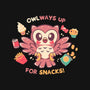 OWLways Up For Snacks-Unisex-Baseball-Tee-TechraNova