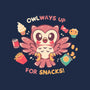 OWLways Up For Snacks-Mens-Basic-Tee-TechraNova