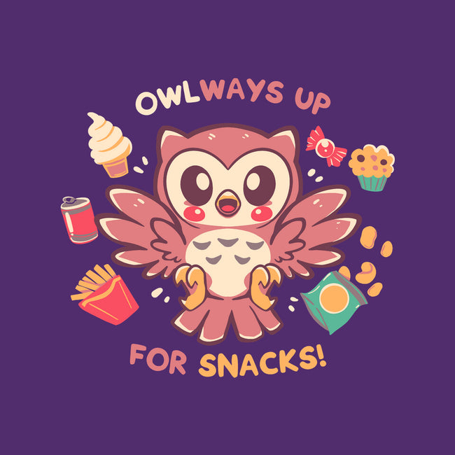 OWLways Up For Snacks-Womens-Fitted-Tee-TechraNova