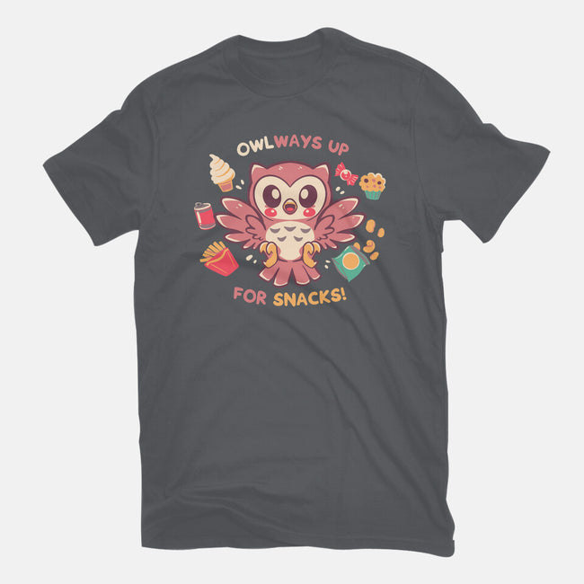 OWLways Up For Snacks-Womens-Fitted-Tee-TechraNova