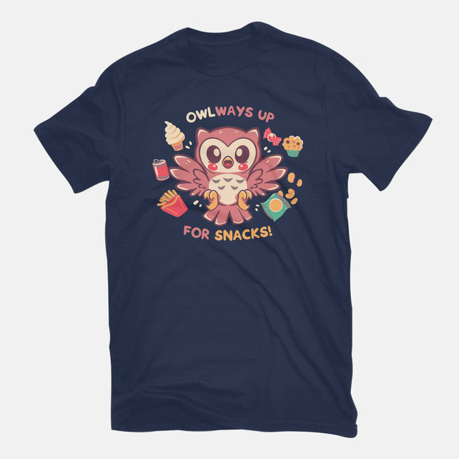 OWLways Up For Snacks-Womens-Fitted-Tee-TechraNova