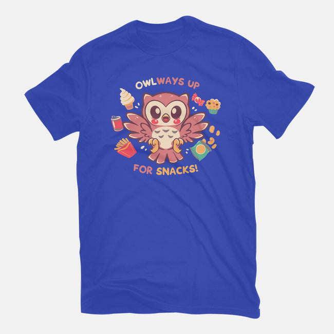 OWLways Up For Snacks-Womens-Fitted-Tee-TechraNova