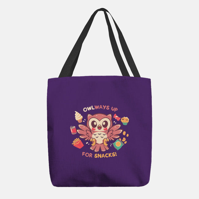 OWLways Up For Snacks-None-Basic Tote-Bag-TechraNova