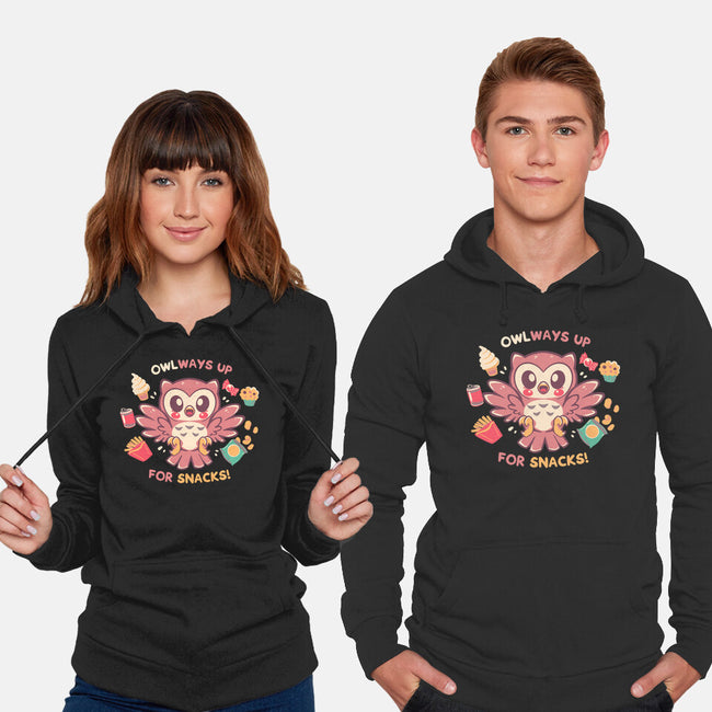 OWLways Up For Snacks-Unisex-Pullover-Sweatshirt-TechraNova