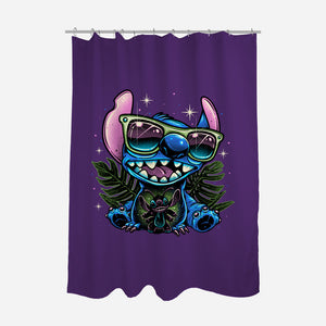 Tropical Visitor-None-Polyester-Shower Curtain-momma_gorilla