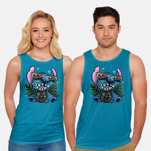 Tropical Visitor-Unisex-Basic-Tank-momma_gorilla