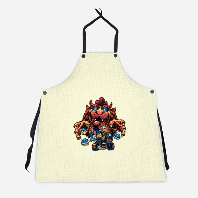 Against The Final Boss-Unisex-Kitchen-Apron-momma_gorilla