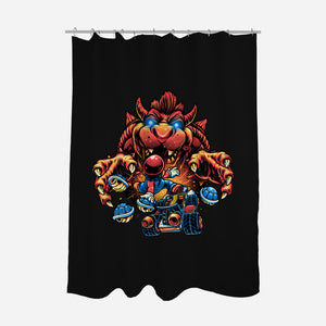 Against The Final Boss-None-Polyester-Shower Curtain-momma_gorilla