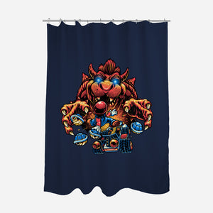 Against The Final Boss-None-Polyester-Shower Curtain-momma_gorilla