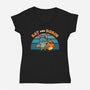 Bat And Robin-Womens-V-Neck-Tee-kg07