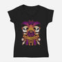 Crit Happens Sometimes-Womens-V-Neck-Tee-FunkVampire